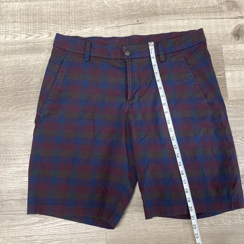 Lululemon Plaid Stretch Commission Shorts